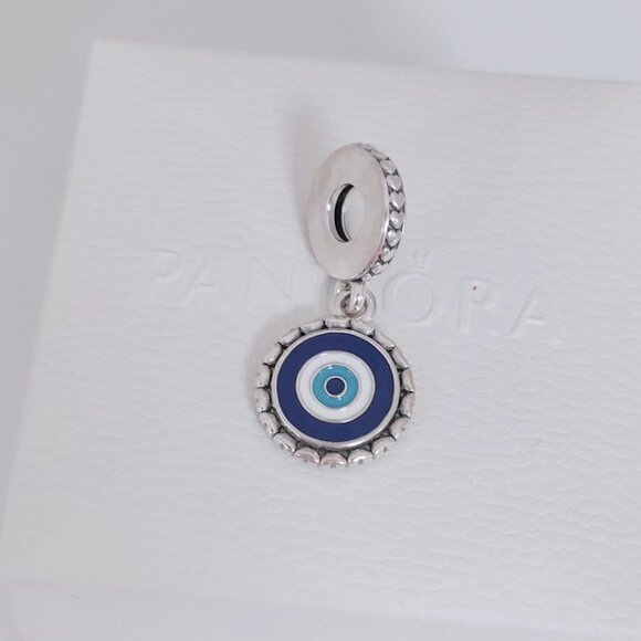 Pandora Evil Eye Dangle Charm S925 Sliver Charm Bracelete Dangle Pendant - Picture 4 of 7